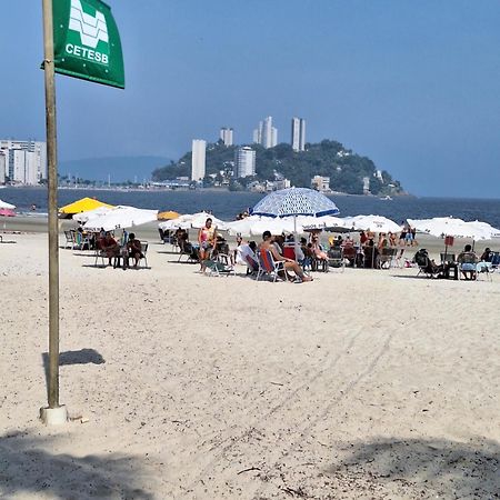 Pé na areia Gonzaguinha São Vicente Apartamento Exterior foto