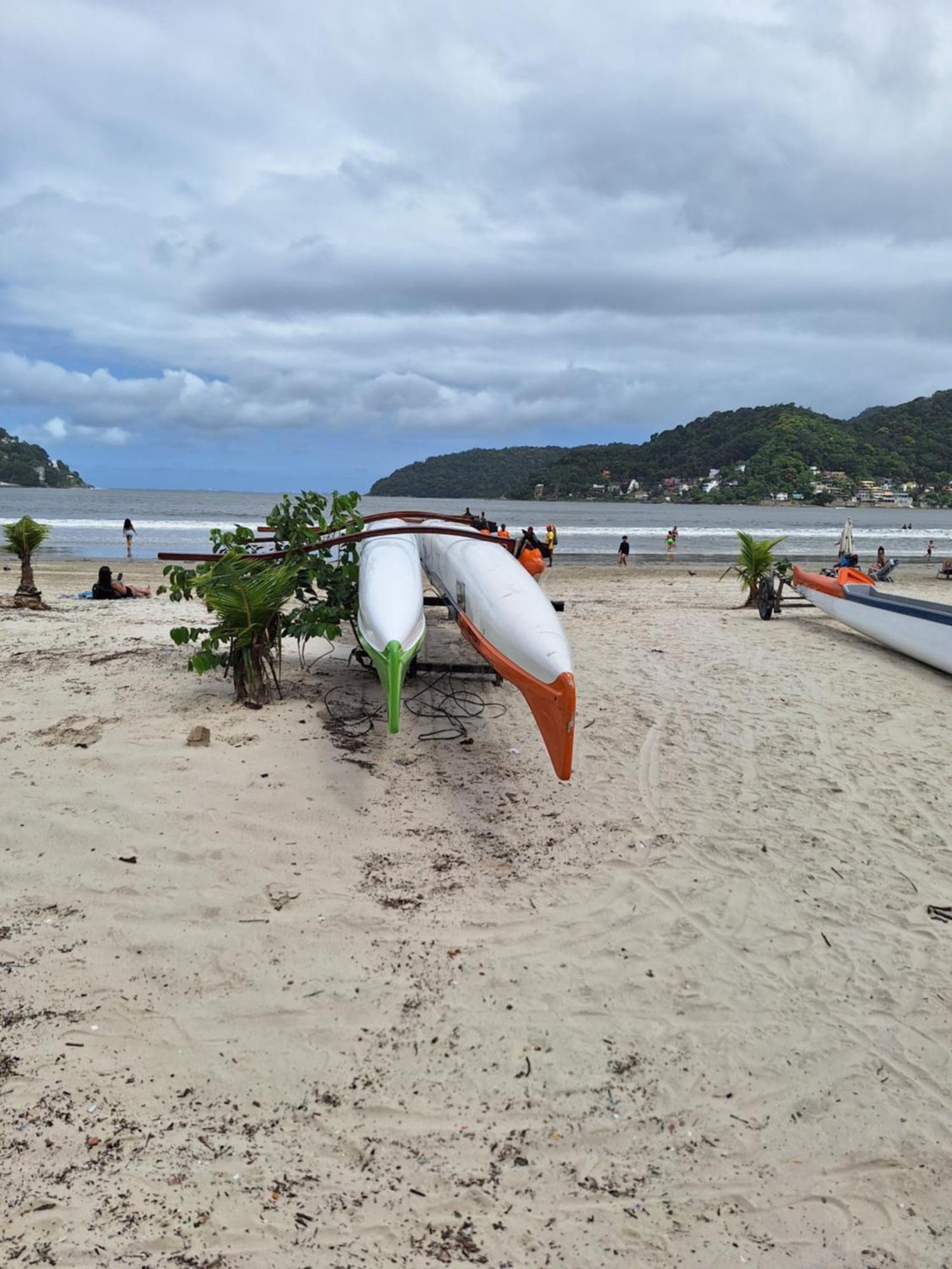 Pé na areia Gonzaguinha São Vicente Apartamento Exterior foto